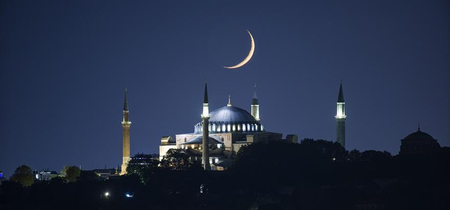 Mosquée et la lune