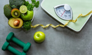 Légumes et les outils de sport