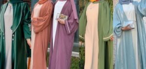 abaya voile integré