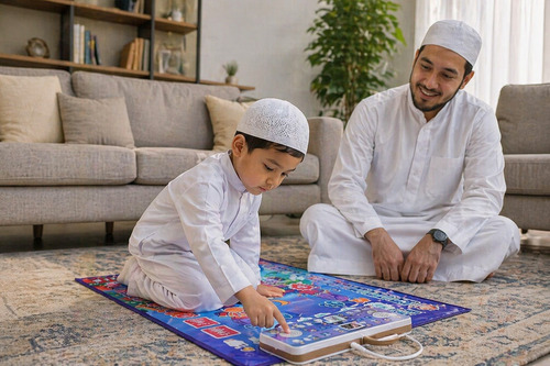 Tapis de prière interactif pour enfant